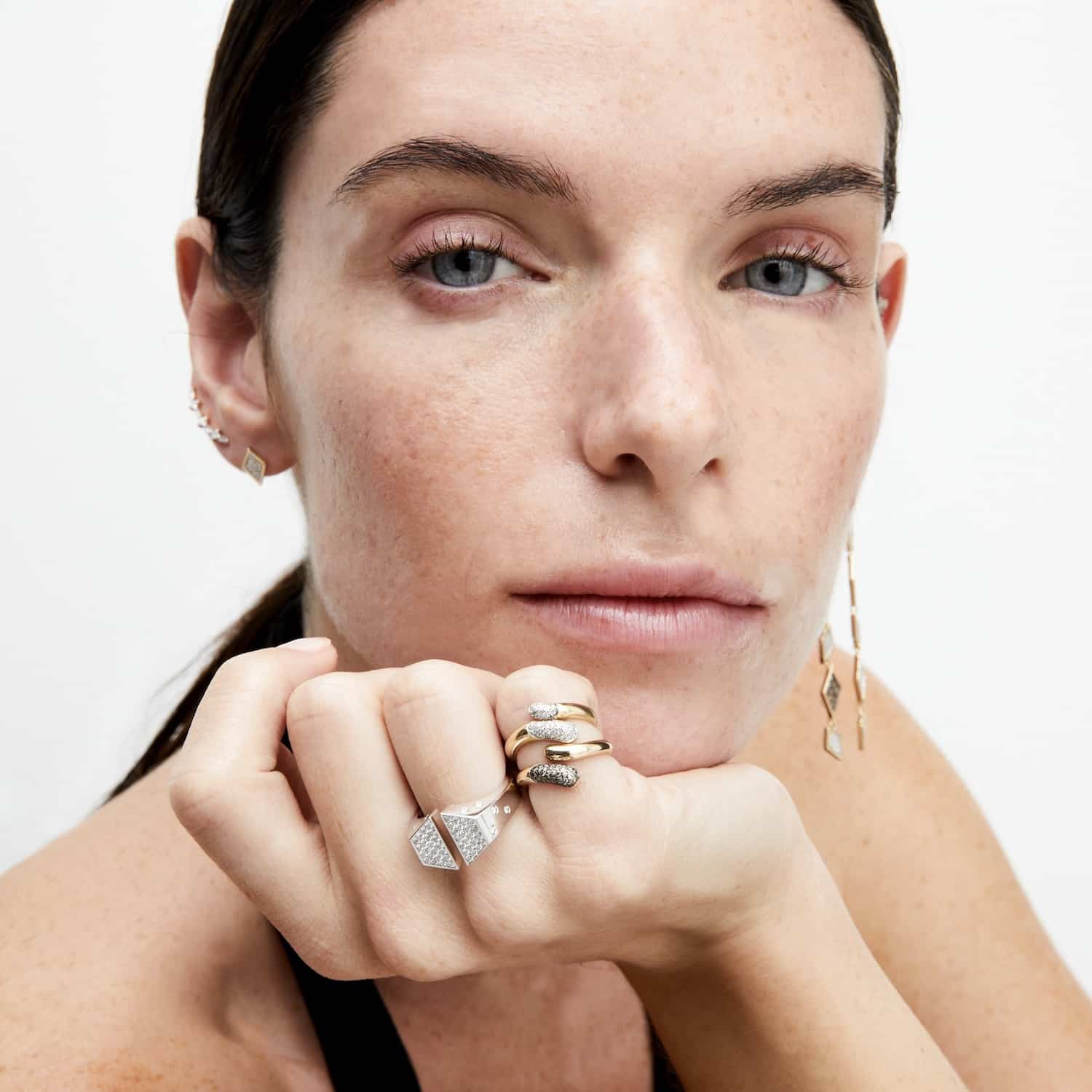 Serpent Diamond Pinky Ring