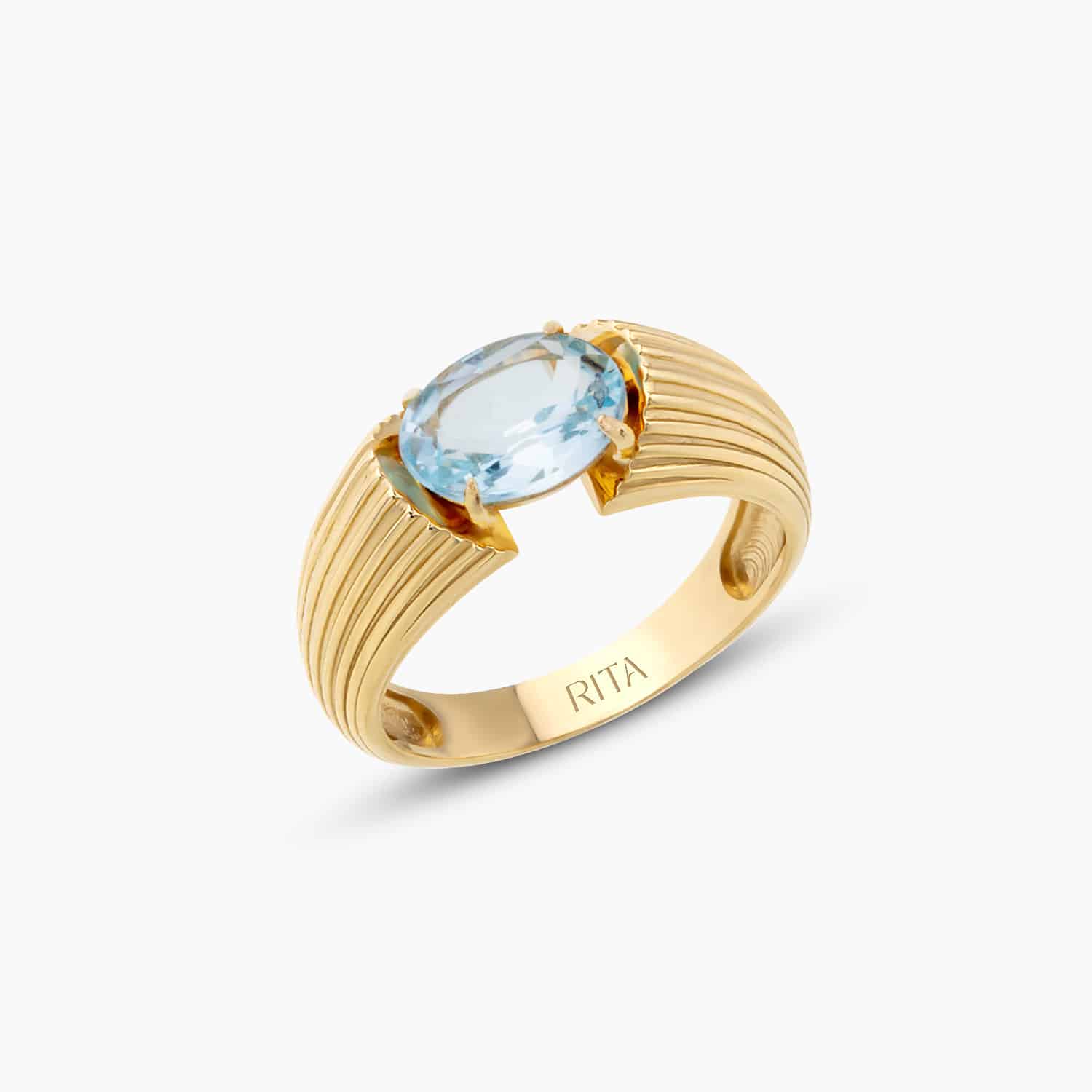 Blue Topaz Heirloom Ring