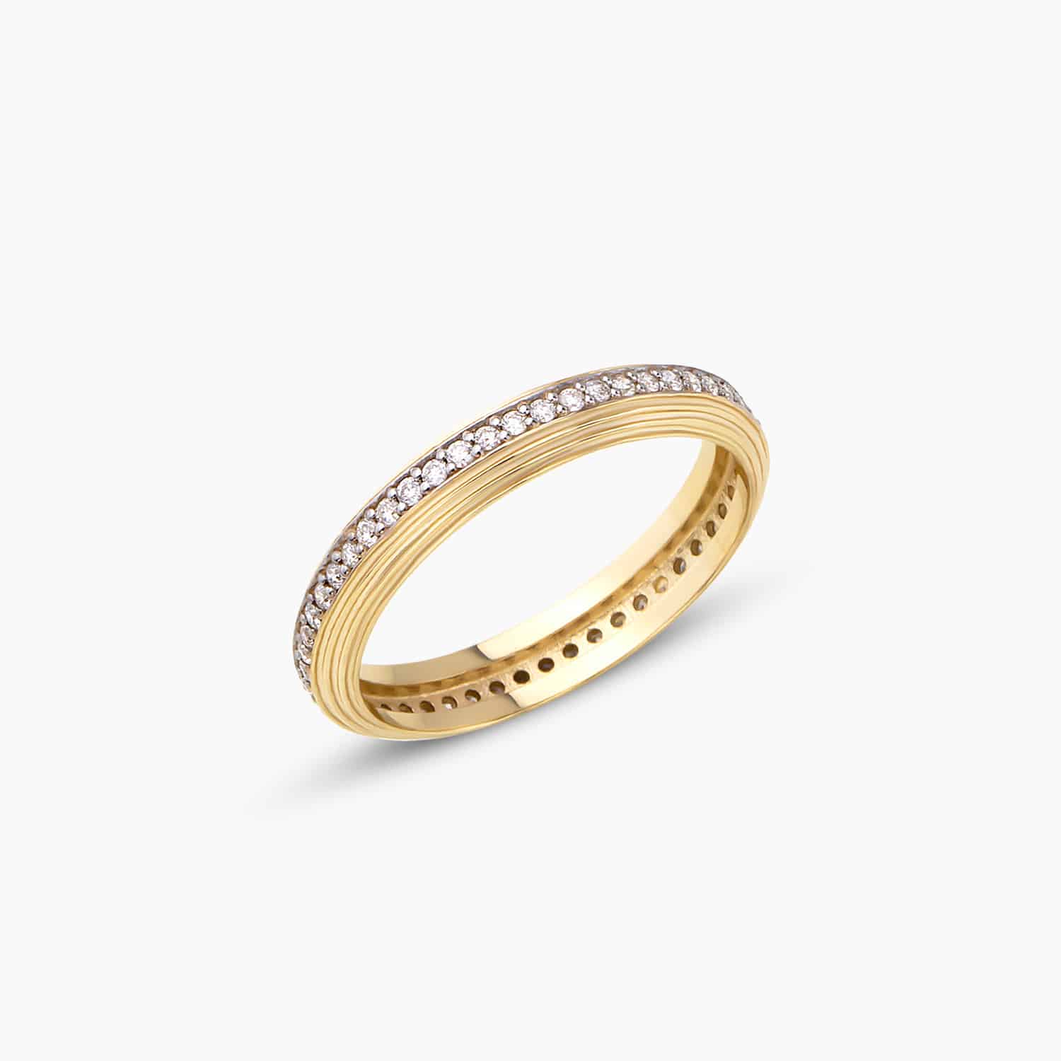 Diamond Textured Eternity Ring