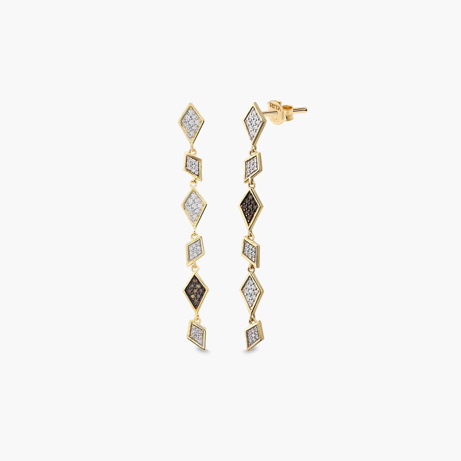 Flow Diamond Earrings