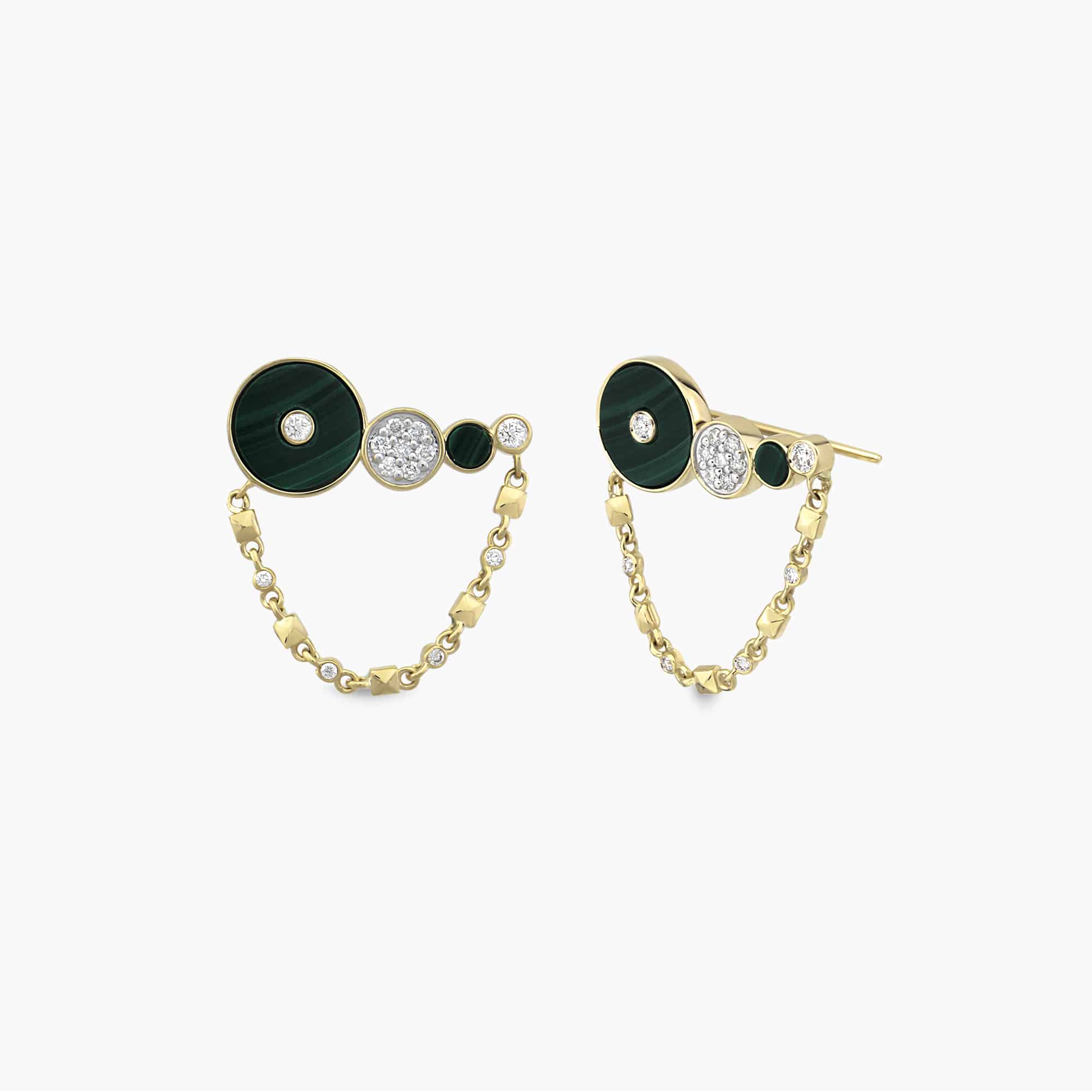Circular onyx ear climber