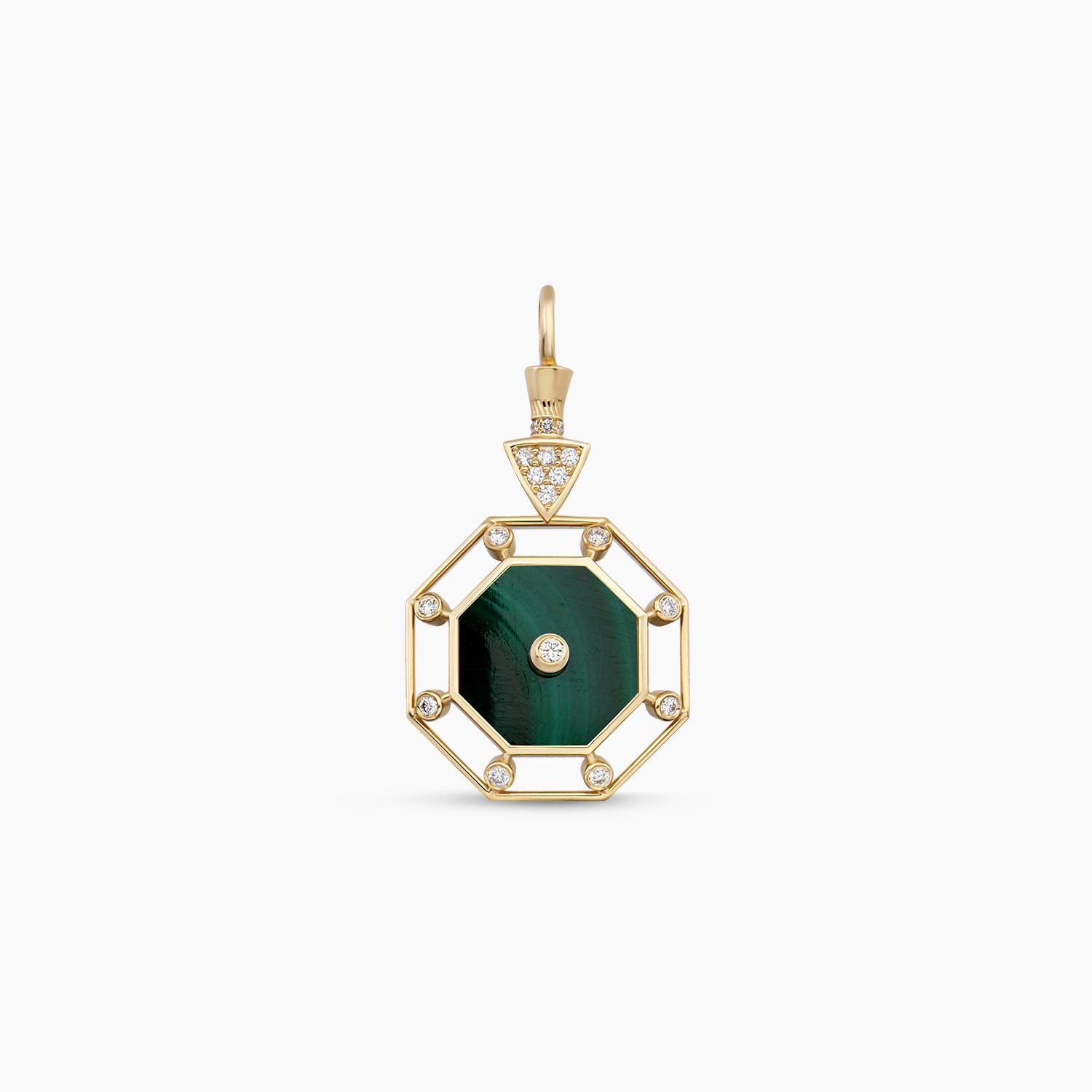 Malachite Celeste Pendant