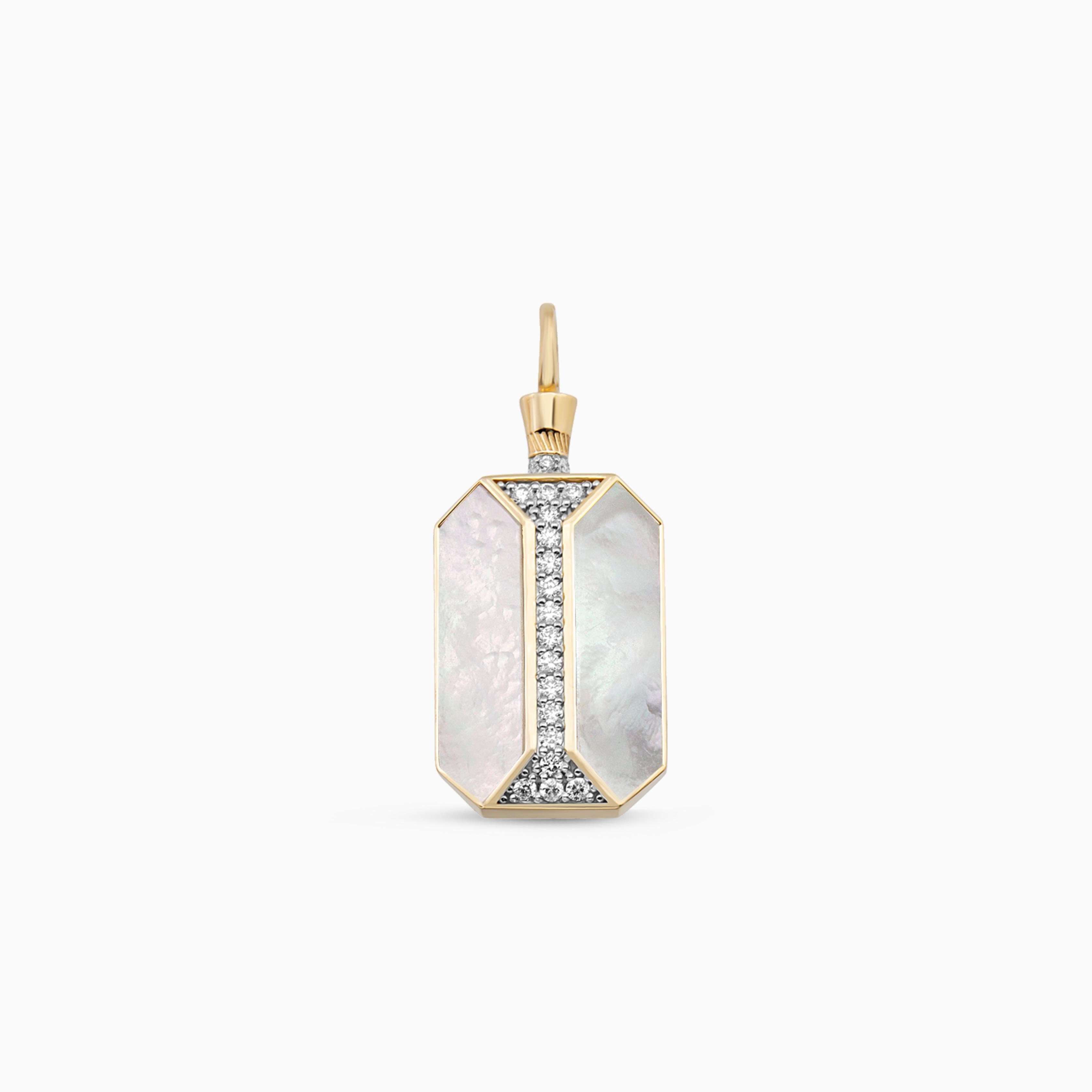 Mother of Pearl Pillar Pendant