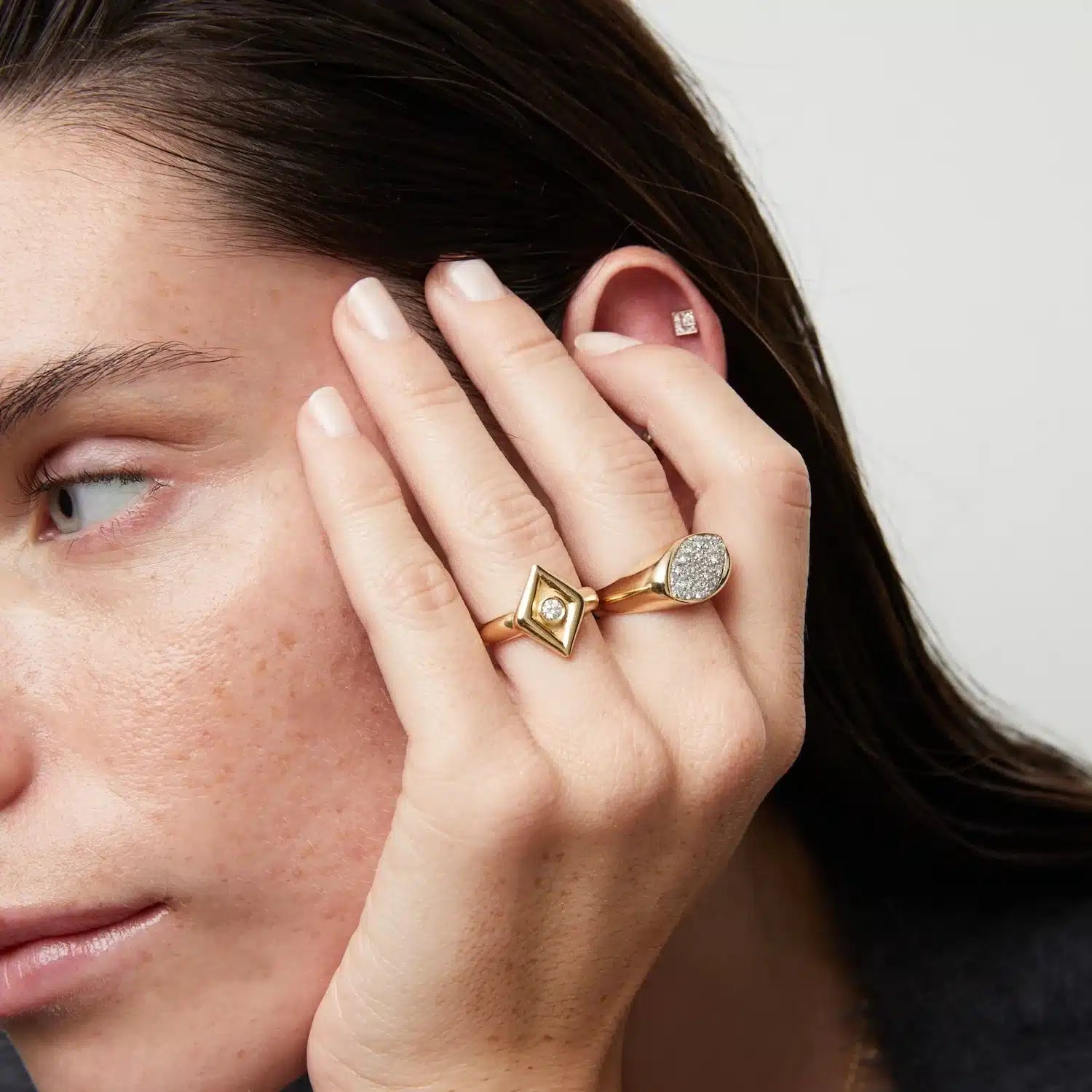 Pave Navette Ring