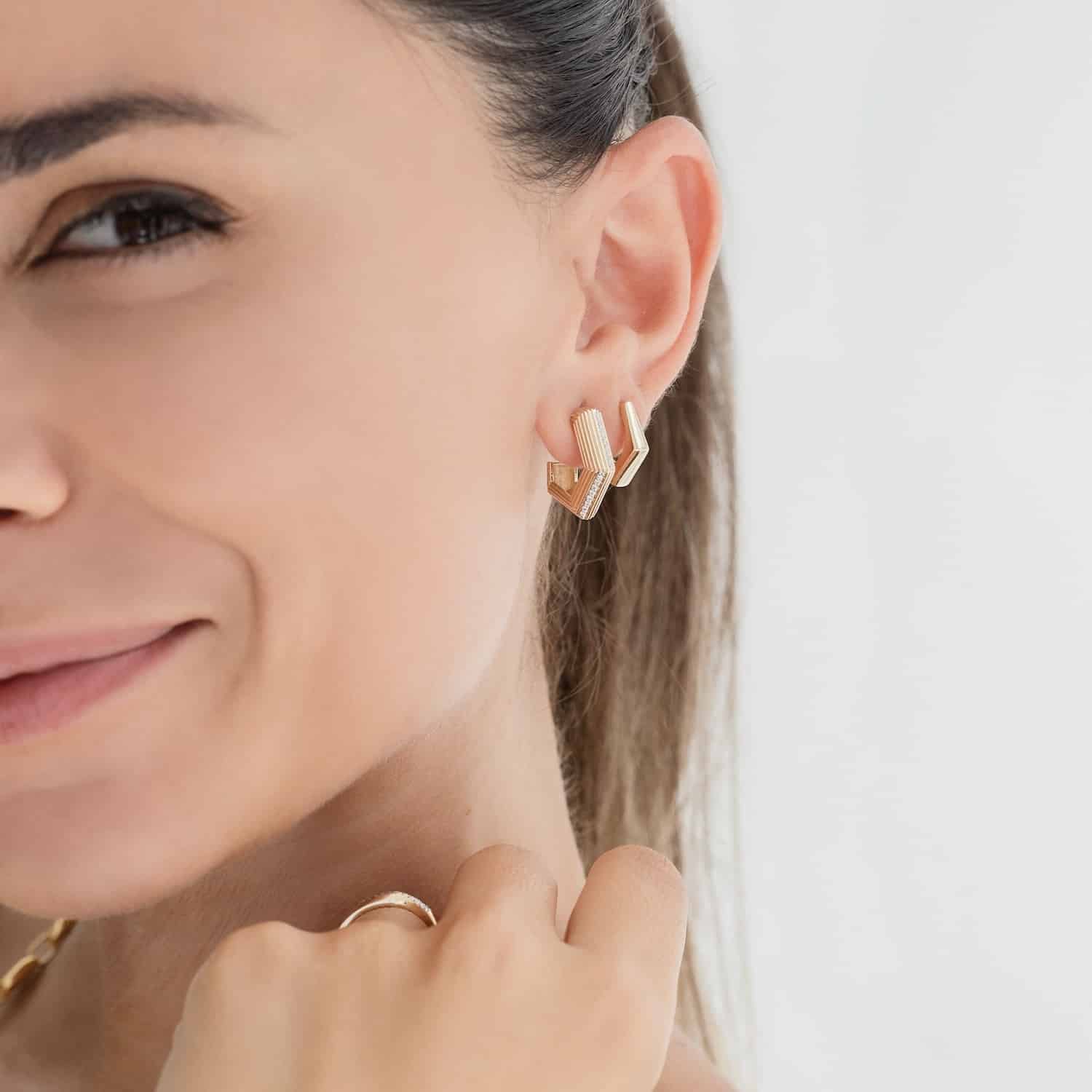 Pentagon Bold Earrings