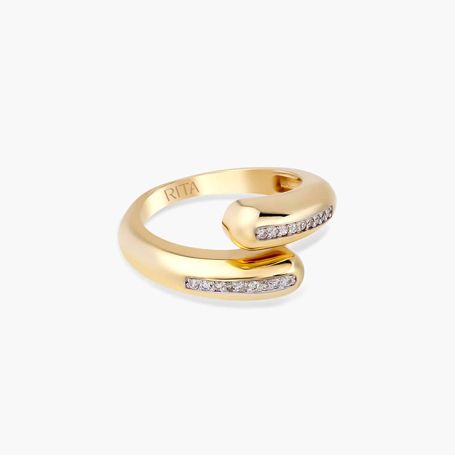 Diamond Duo Wrap Ring