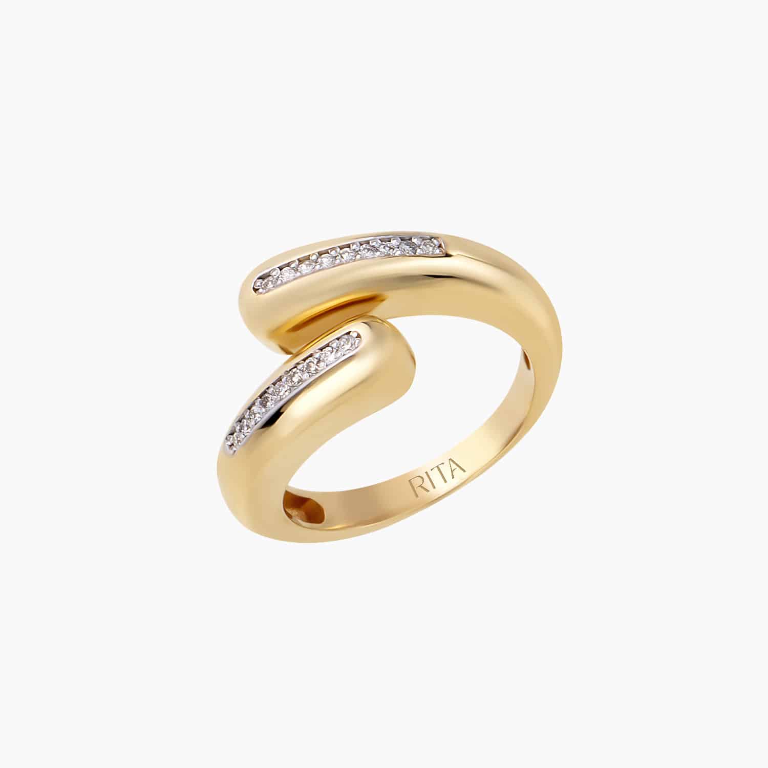 Diamond Duo Wrap Ring