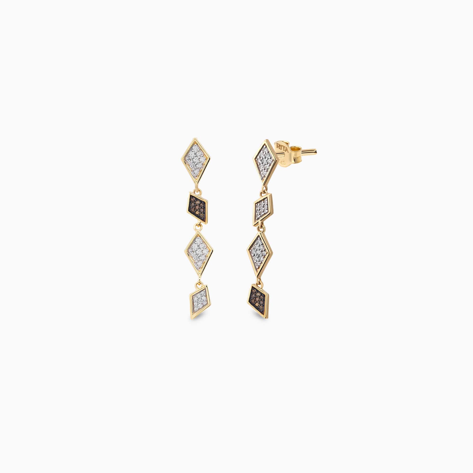 Mini Flow Diamond Earrings