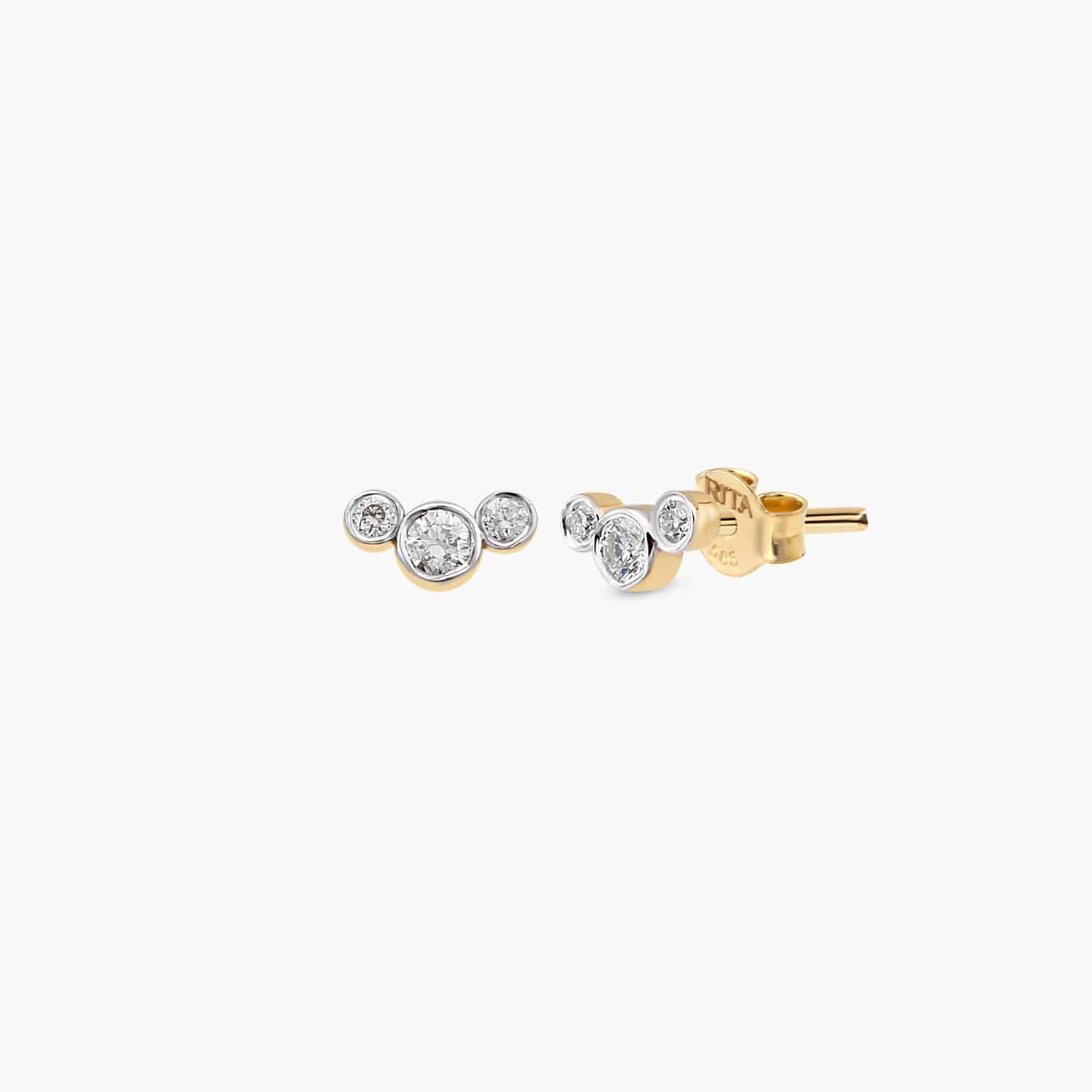 Trio Diamond Studs