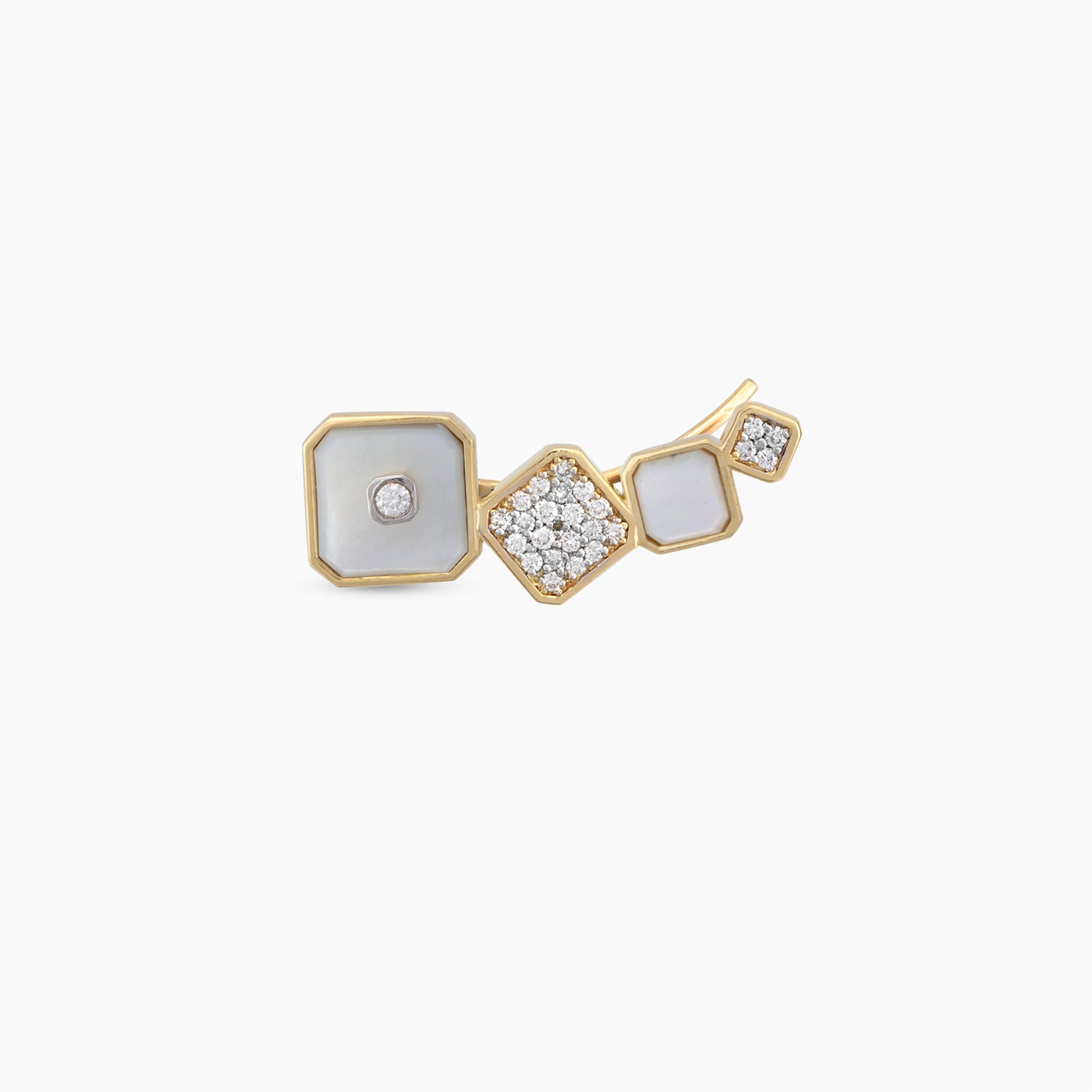 Mother of Pearl Guardian Ear Climber