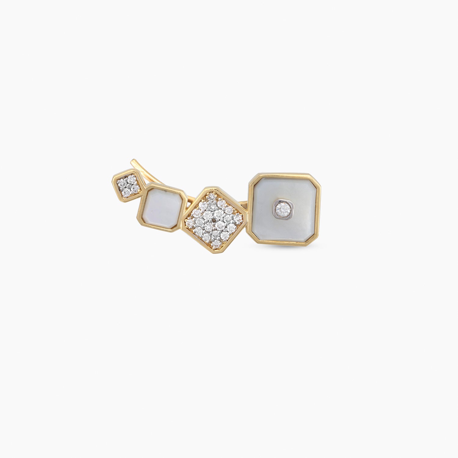 Mother of Pearl Guardian Ear Climber