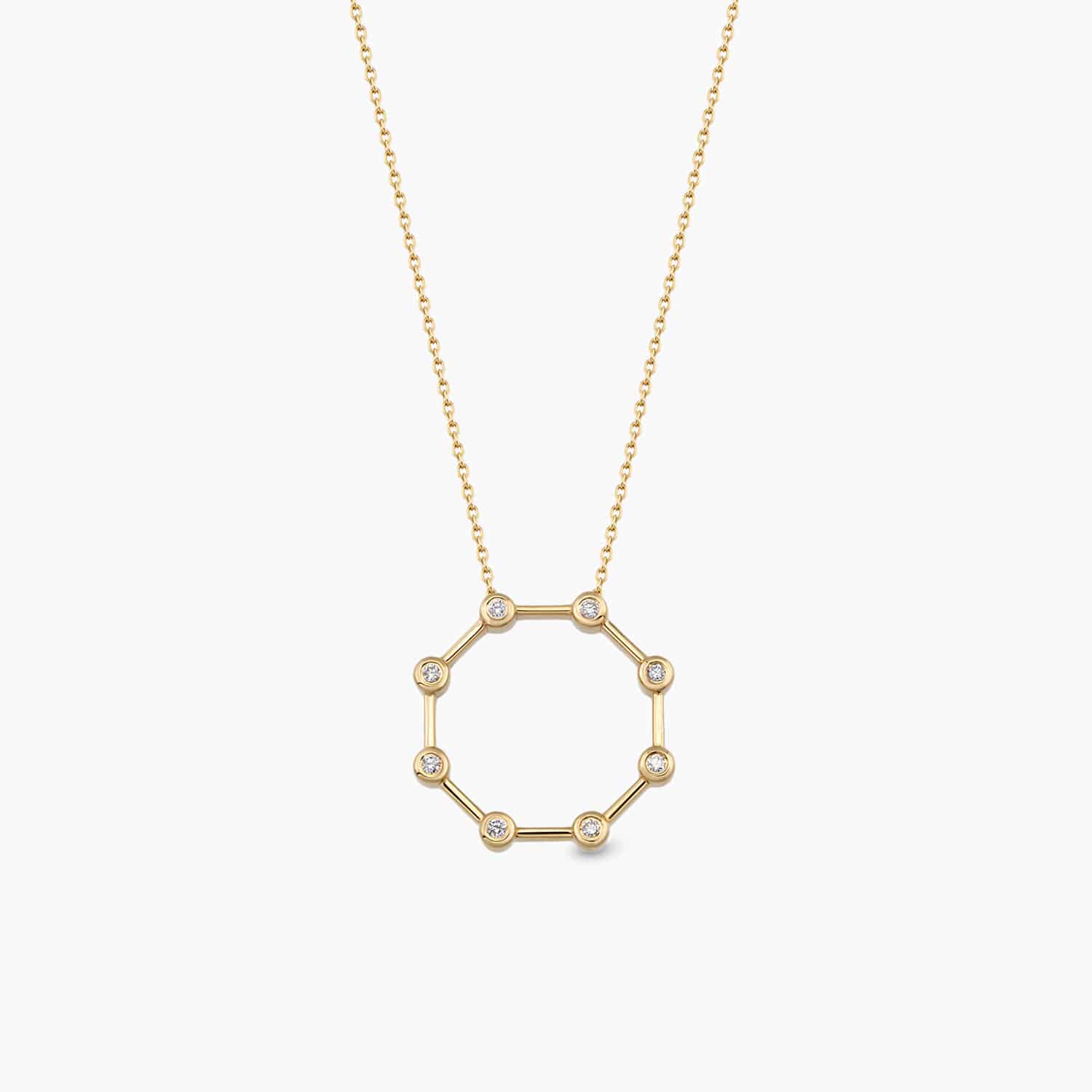 Octagon Diamond Pendant