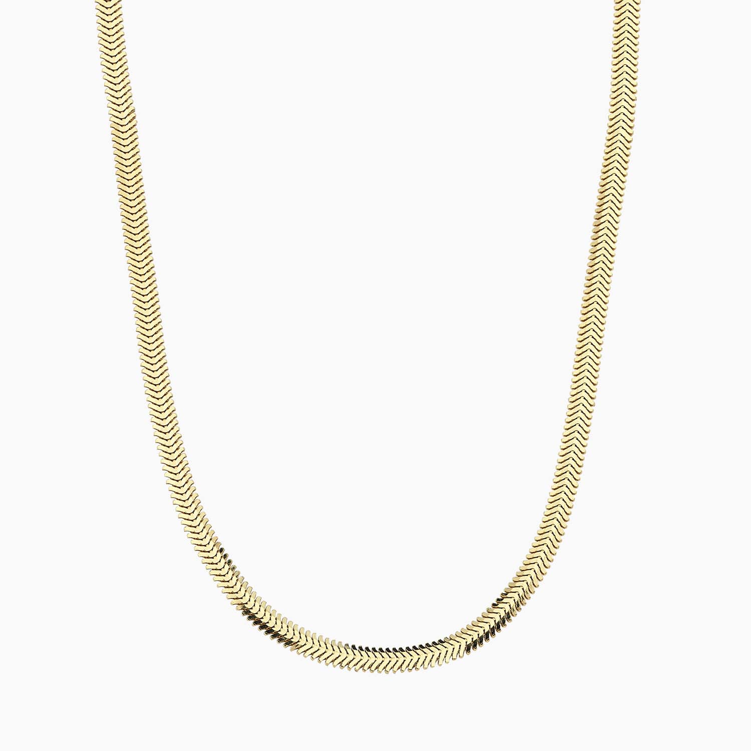 Herringbone Gold Necklace