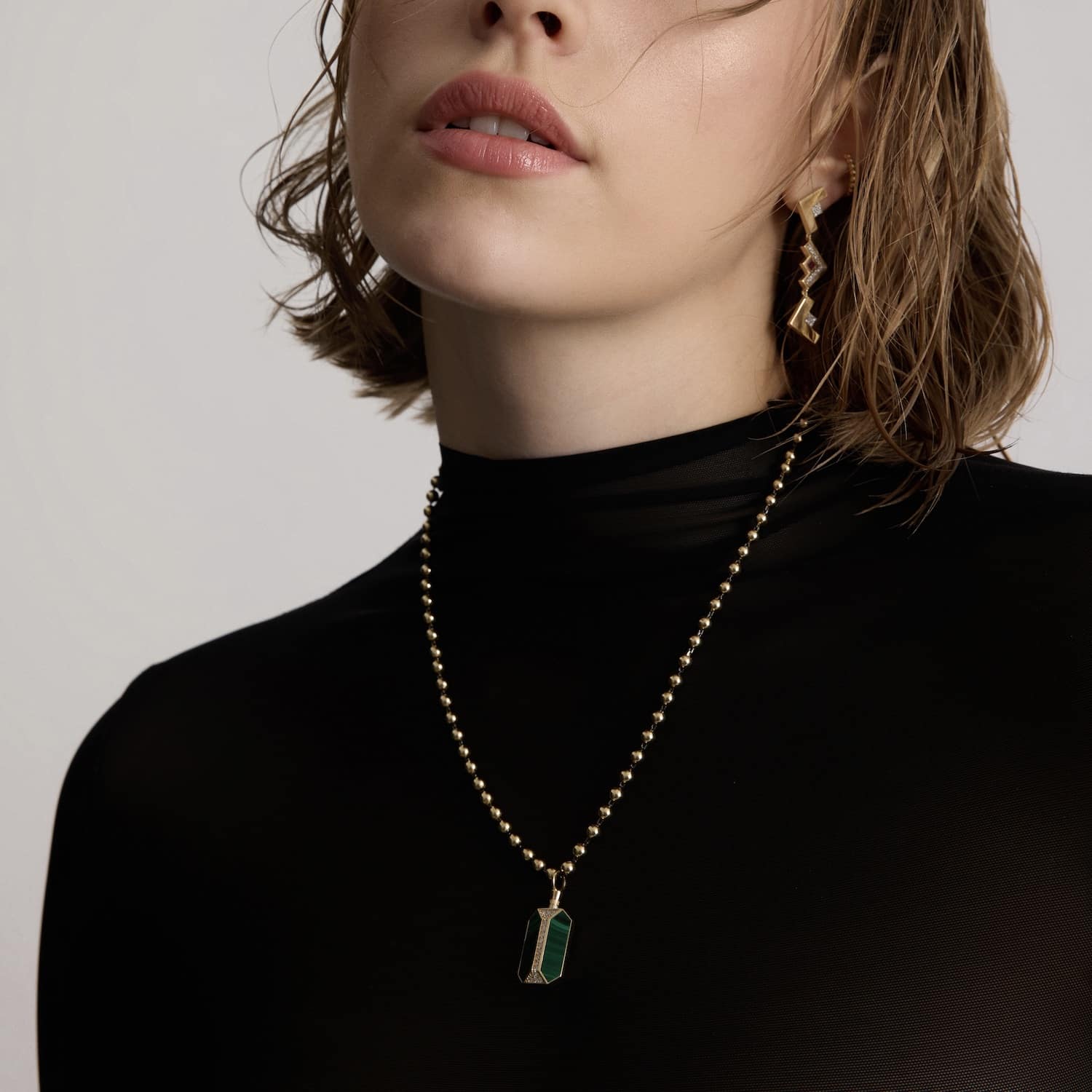 Mother of Pearl Pillar Pendant