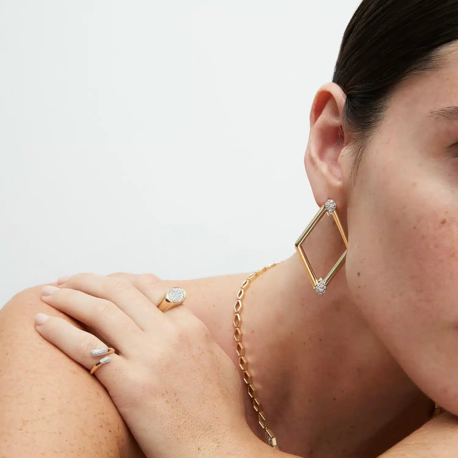 Pave Navette Ring