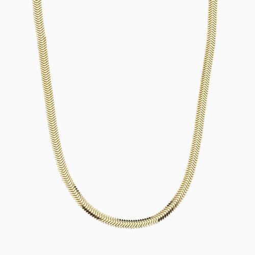 RITA Herringbone Gold Necklace