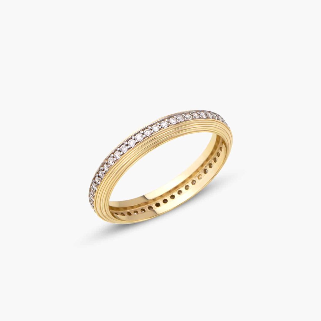 Diamond Textured Eternity Ring